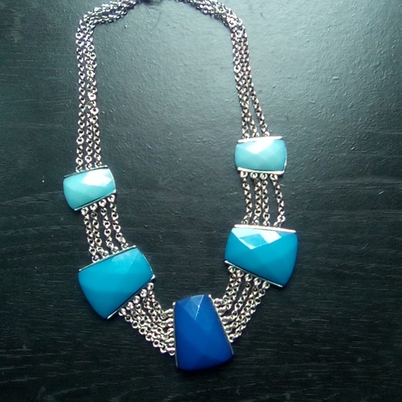 Chunky Funky Faux Gem Statement Choker - Picture 9 of 11